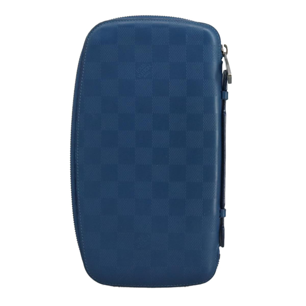 Louis Vuitton Atoll Organizer Wallet Damier Infini Leather, BLUE, LEATHER, Wallets