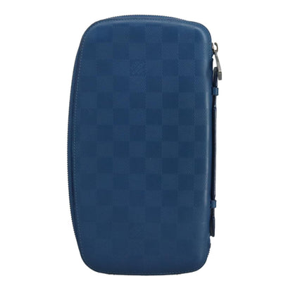 Louis Vuitton Atoll Organizer Wallet Damier Infini Leather, BLUE, LEATHER, Wallets