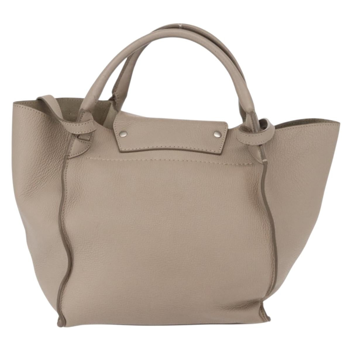 Celine Big Bag Grained Calfskin, BEIGE, LEATHER, Handbag