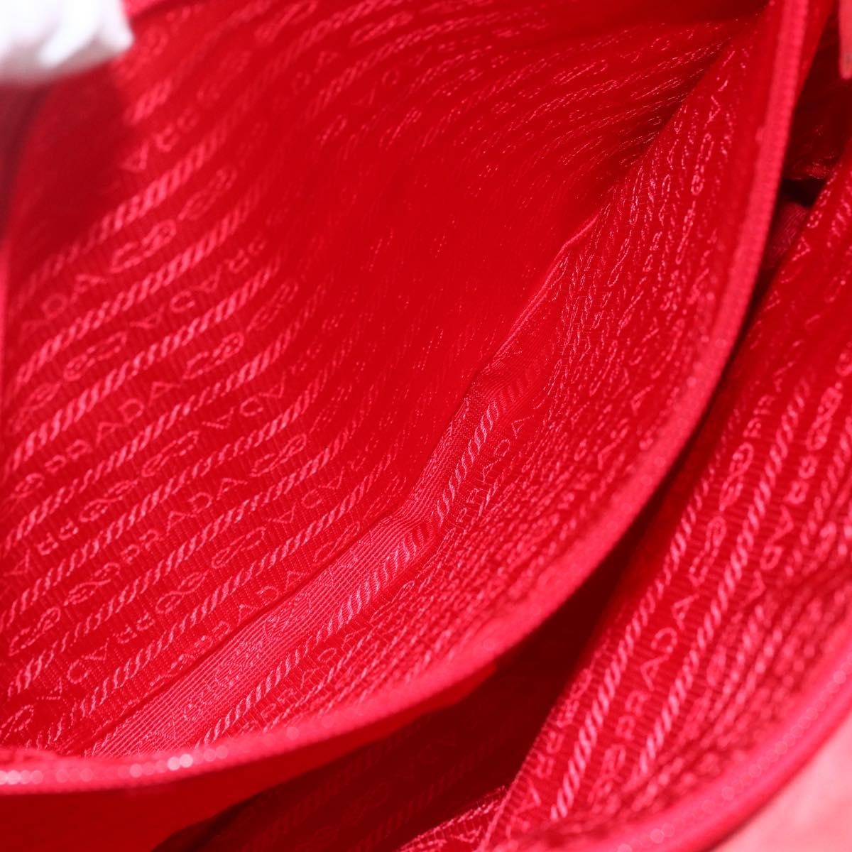 Prada Vintage Zip Tote Tessuto, RED, NYLON, Tote bag