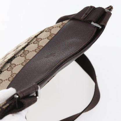 Gucci Front Pocket Messenger Canvas, BEIGE, CANVAS, Shoulder bag