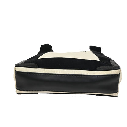 Balenciaga Navy Cabas Canvas with Leather, NAVY, CANVAS, Tote bag