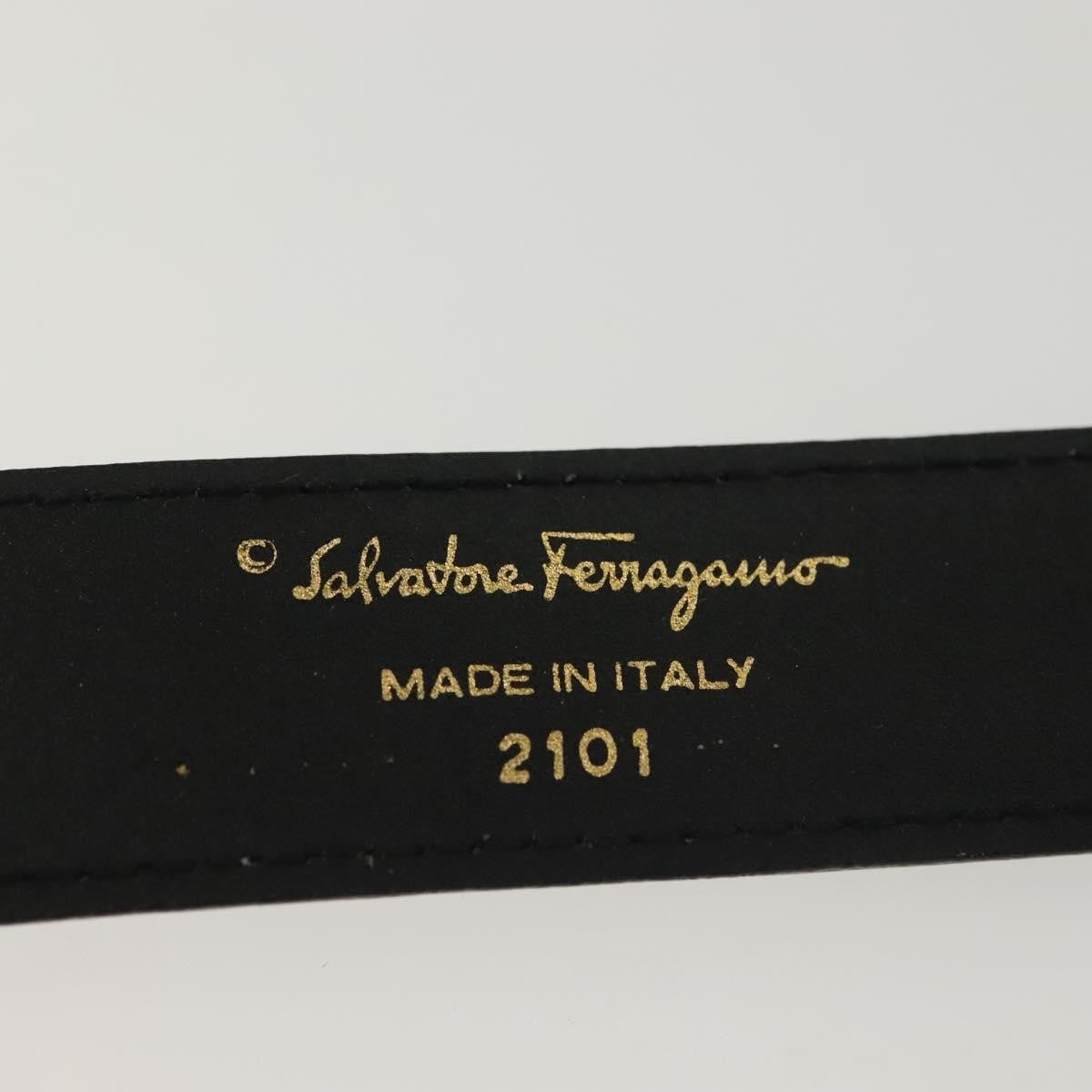 Salvatore Ferragamo Gancini Belt Leather, BLACK, LEATHER, Belts