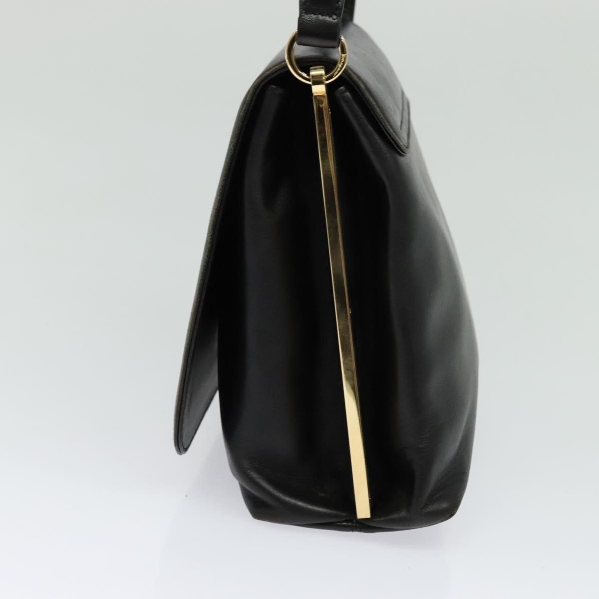 Salvatore Ferragamo Vintage Handbag Leather, BLACK, LEATHER, Handbag