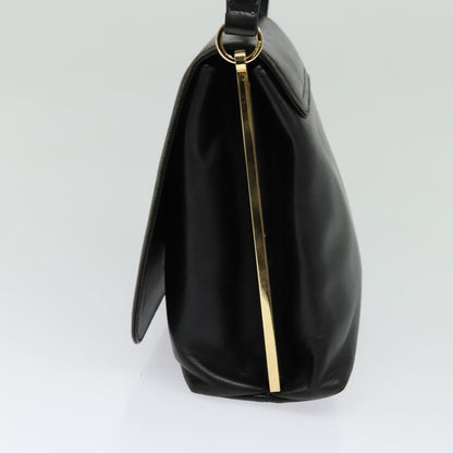 Salvatore Ferragamo Vintage Handbag Leather, BLACK, LEATHER, Handbag