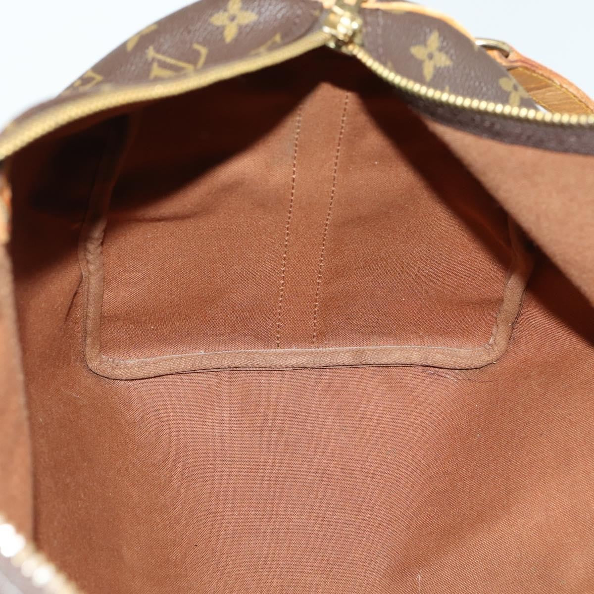 Louis Vuitton Keepall Bandouliere Bag Monogram Canvas, BROWN, CANVAS, Travel bag