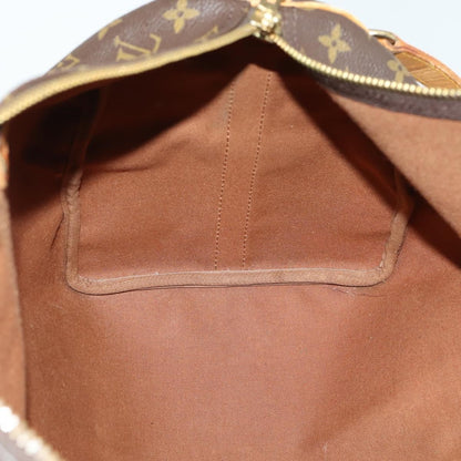 Louis Vuitton Keepall Bandouliere Bag Monogram Canvas, BROWN, CANVAS, Travel bag
