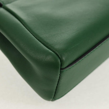 Fendi Peekaboo Bag Leather, GREEN, LEATHER, Handbag