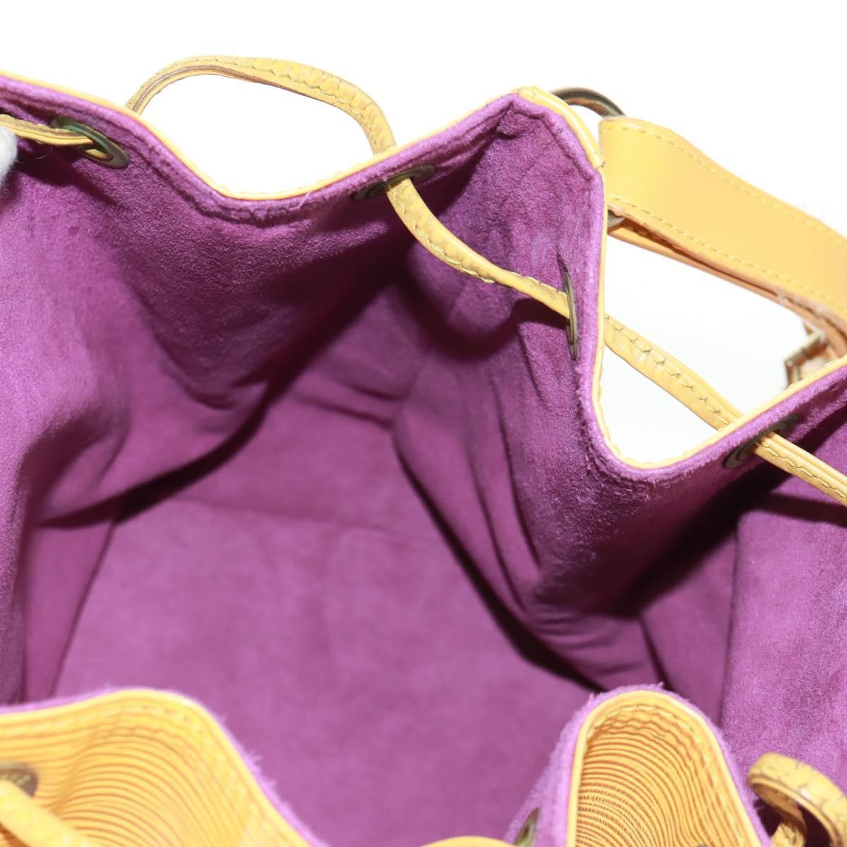 Louis Vuitton Petit Noe Handbag Epi Leather, YELLOW, LEATHER, Shoulder bag