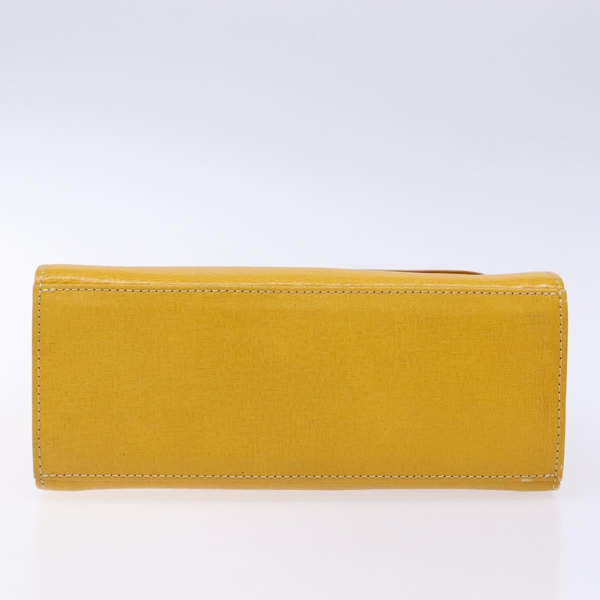 Burberry Vintage Handbag Leather, YELLOW, LEATHER, Handbag