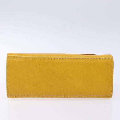 Burberry Vintage Handbag Leather, YELLOW, LEATHER, Handbag