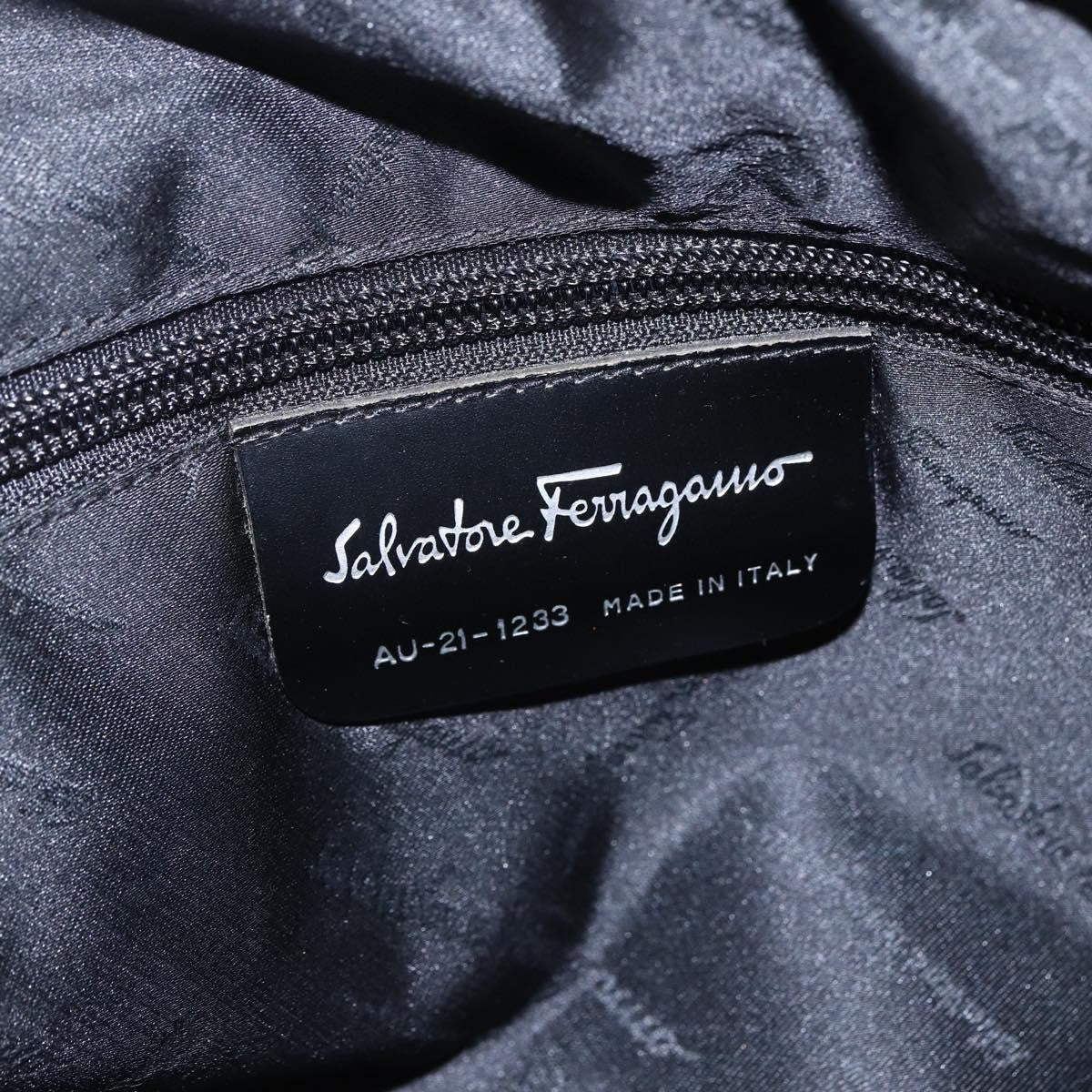 Salvatore Ferragamo Vintage Handbag Nylon, Black, Nylon, Handbag