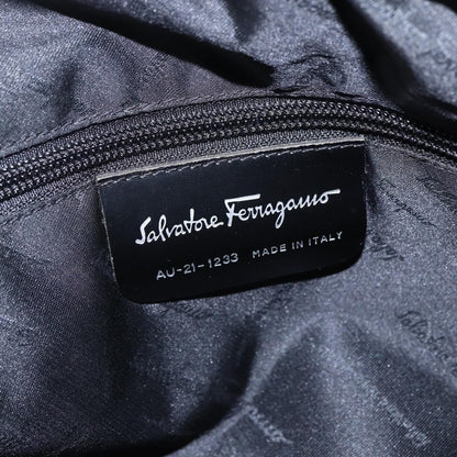 Salvatore Ferragamo Vintage Handbag Nylon, Black, Nylon, Handbag