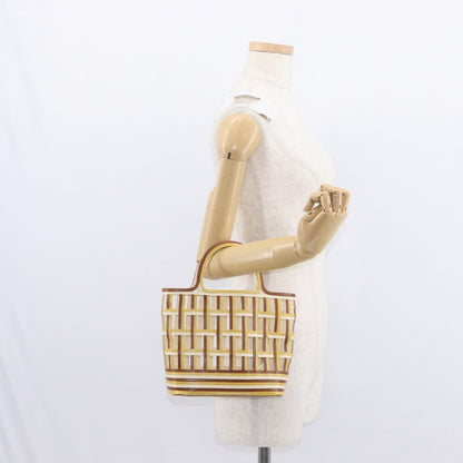 Prada Vintage Handbag Leather, BROWN, LEATHER, Handbag