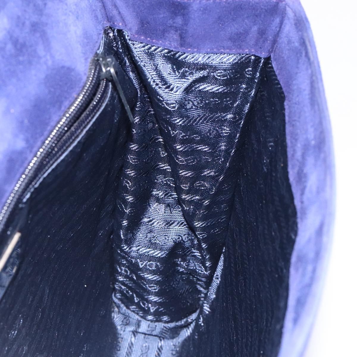 Prada Vintage Handbag Suede, PURPLE, SUEDE, Handbag