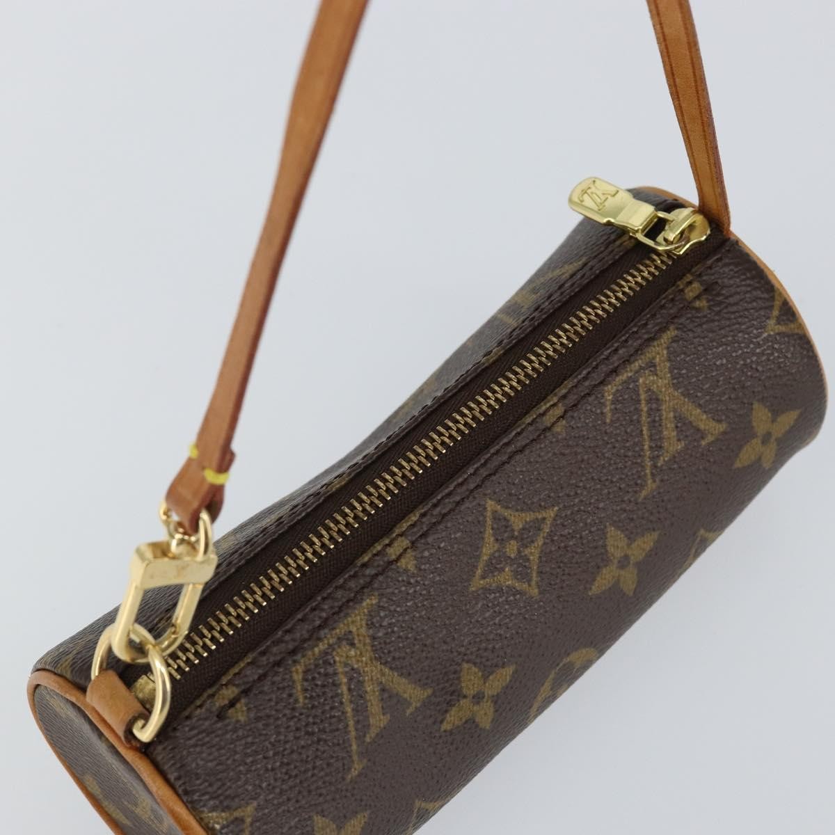 Louis Vuitton Papillon Pochette Monogram Canvas, BROWN, CANVAS, Handbag