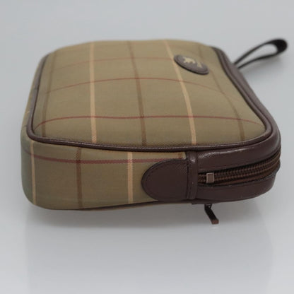 Burberry Nova check Pochette Canvas, BROWN, CANVAS, Clutche & pouche