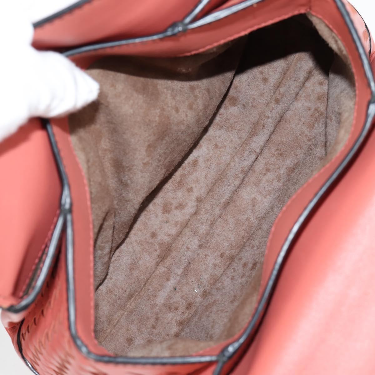 Bottega Veneta Piazza Top Handle Bag Leather with Intrecciato Detail, PINK, LEATHER, Handbag