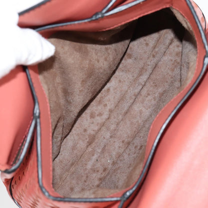 Bottega Veneta Piazza Top Handle Bag Leather with Intrecciato Detail, PINK, LEATHER, Handbag