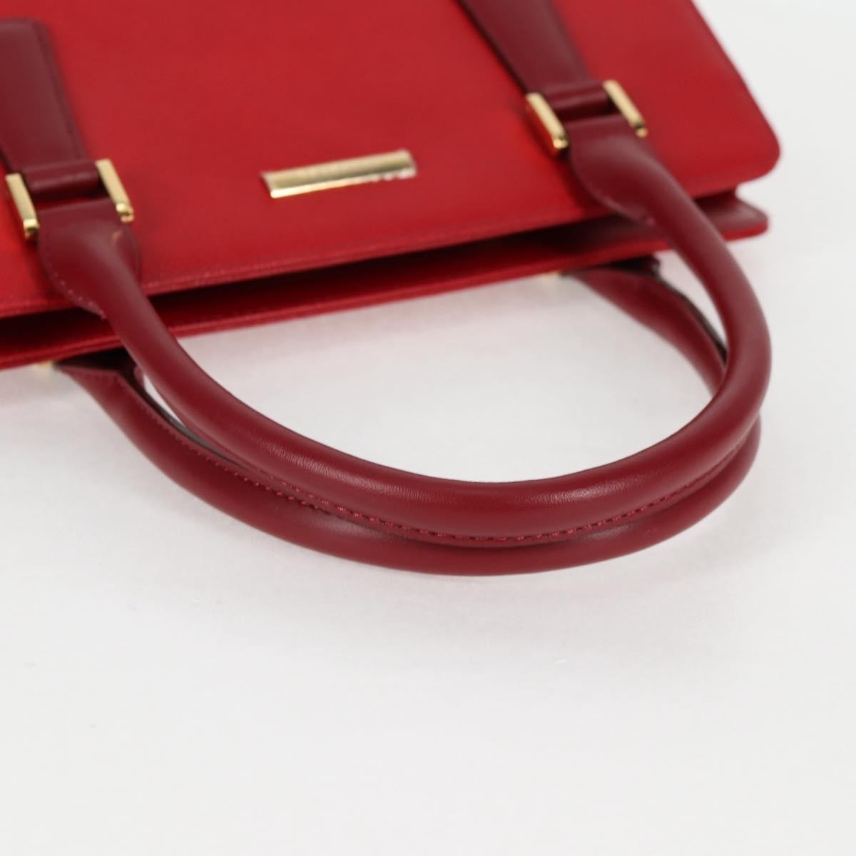 Burberry Vintage Handbag Leather, RED, LEATHER, Handbag