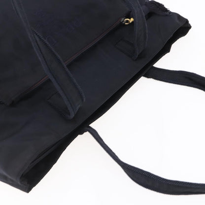 Prada Front Pocket Zip Tote Tessuto, Black, Nylon, Tote Bag