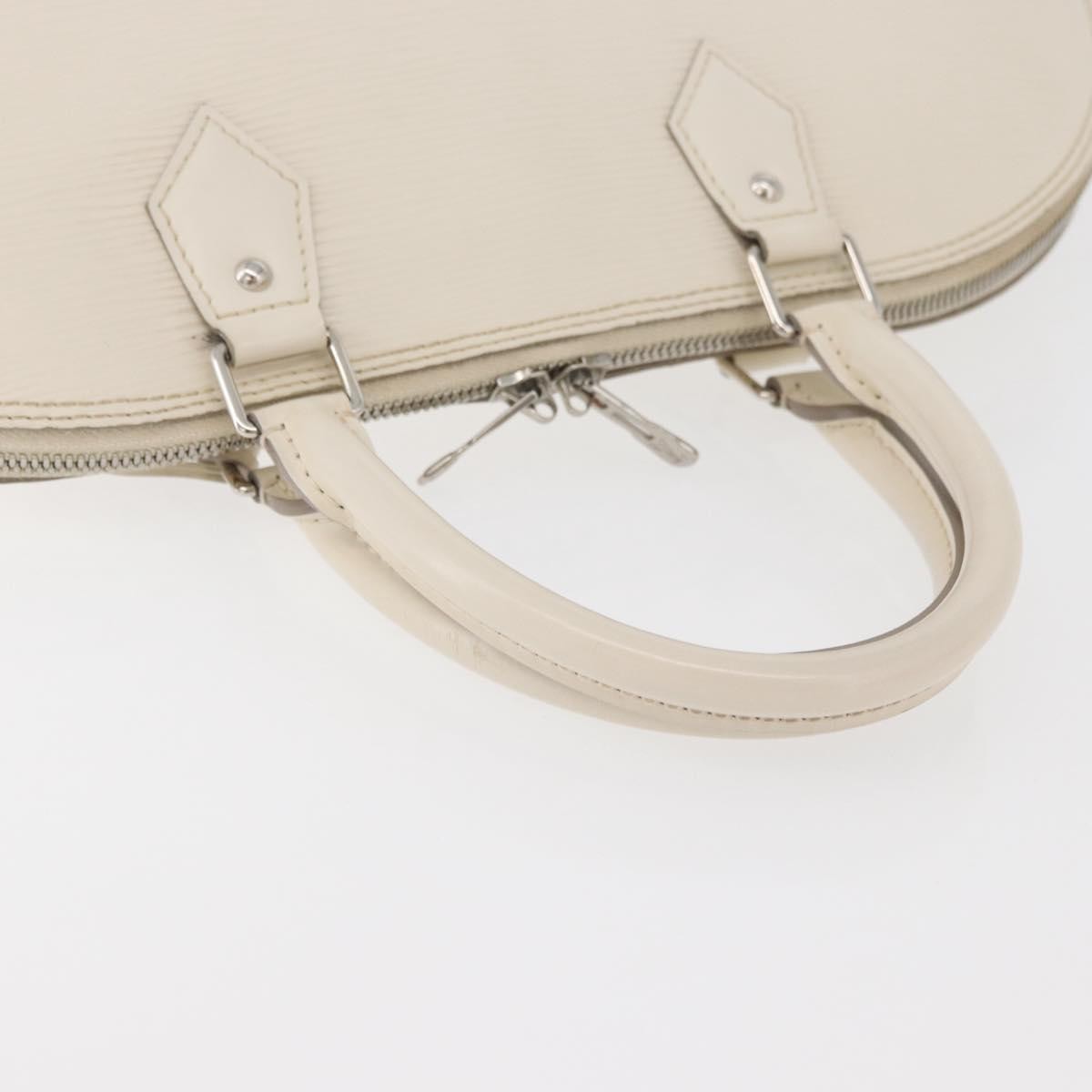 Louis Vuitton Alma Handbag Epi Leather, White, Leather, Handbag