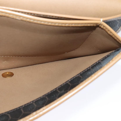 Christian Dior Vintage Honeycomb chain Canvas, BLACK, CANVAS, Handbag