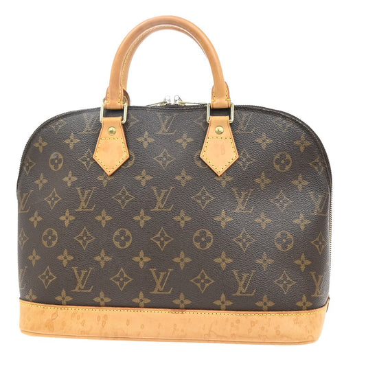 Louis Vuitton Alma Voyage Handbag Monogram Canvas, BROWN, LEATHER, Handbag
