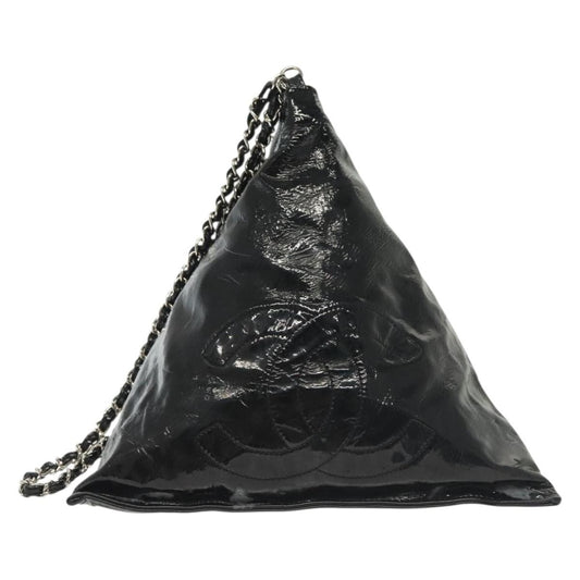 Chanel Bon Bon Pyramid Wristlet Patent, BLACK, PATENT_LEATHER, Shoulder bag