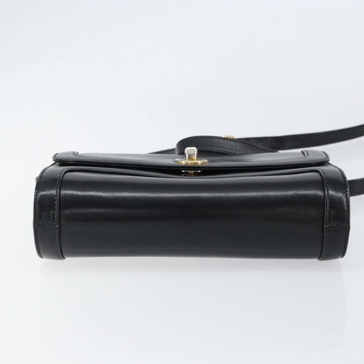 Gucci Vintage Shoulder Bag Leather, BLACK, LEATHER, Shoulder bag