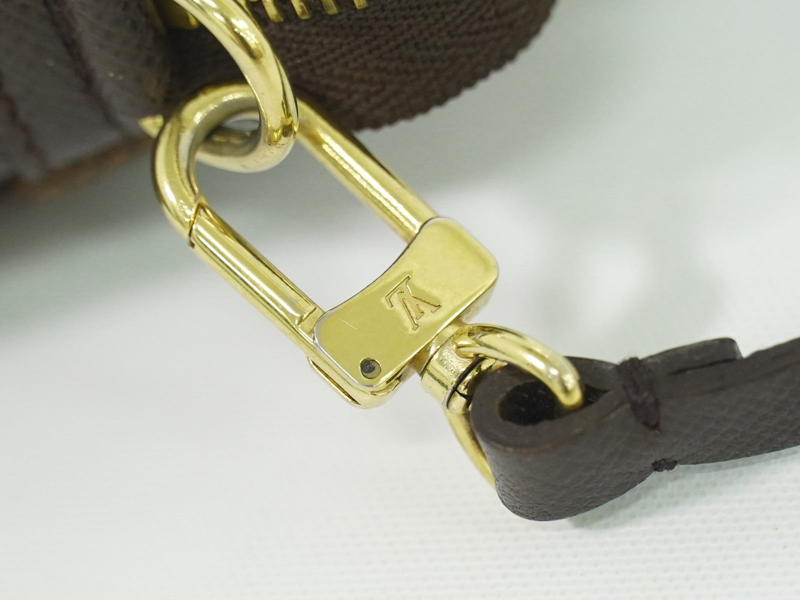 Louis Vuitton Trousse Make Up Bag Damier Canvas, BROWN, CANVAS, Clutche & pouche