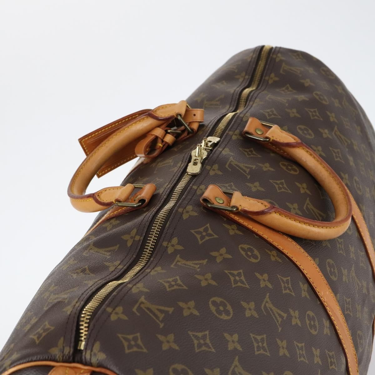 Louis Vuitton Keepall Bag Monogram Canvas, BROWN, CANVAS, Travel bag