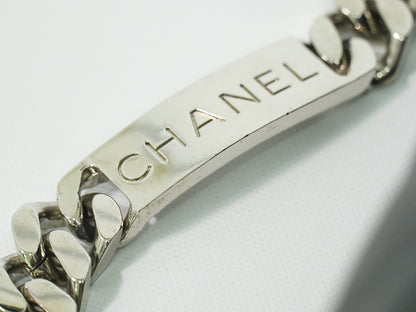 Chanel Vintage ID Bracelet Flap Bag Quilted Lambskin, BLACK, LEATHER, Handbag