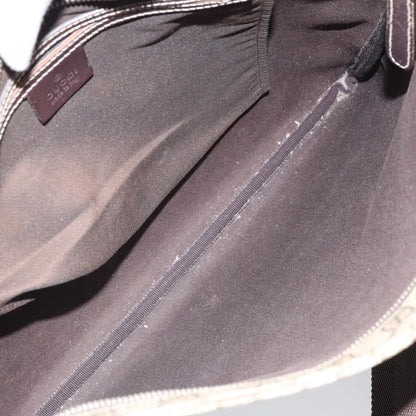 Gucci Zip Top Messenger Bag GG Coated Canvas, BEIGE, PVC, Shoulder bag