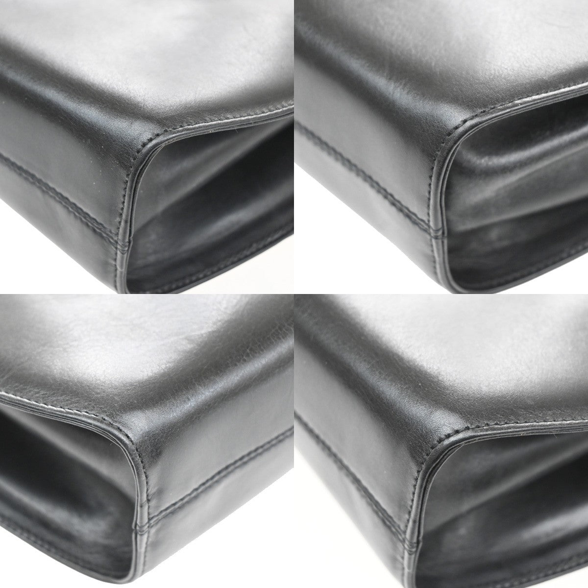 Salvatore Ferragamo Gancini Shoulder Bag Leather, BLACK, LEATHER, Shoulder bag