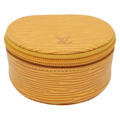 Louis Vuitton Ecrin Bijoux Pouch Epi Leather, YELLOW, LEATHER, Clutche & pouche