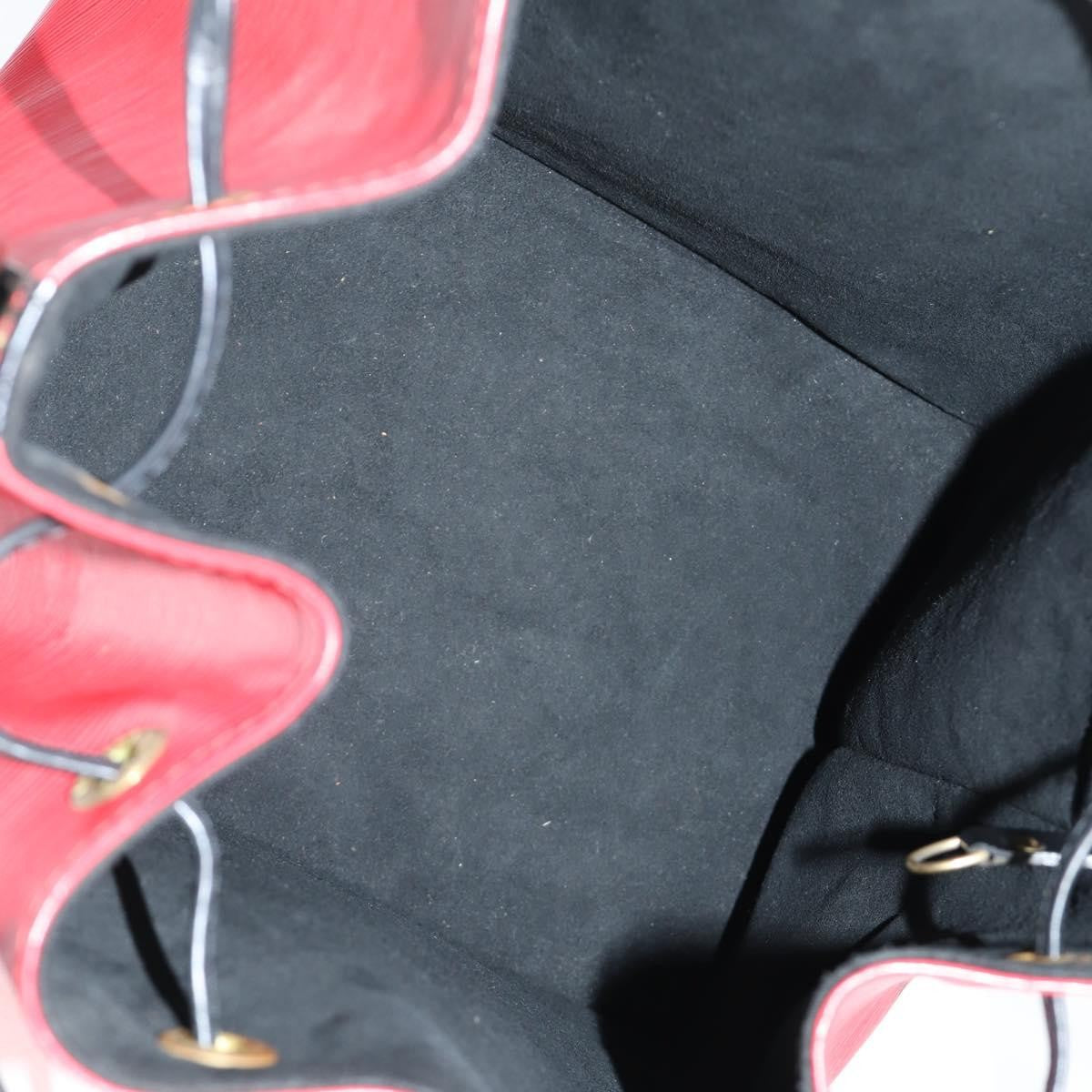 Louis Vuitton Bicolor Petit Noe Handbag Epi Leather, BLACK, LEATHER, Handbag