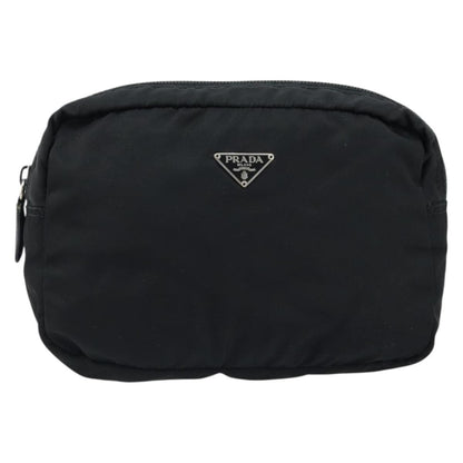 Prada Vintage Pouch Tessuto, BLACK, NYLON, Clutche & pouche