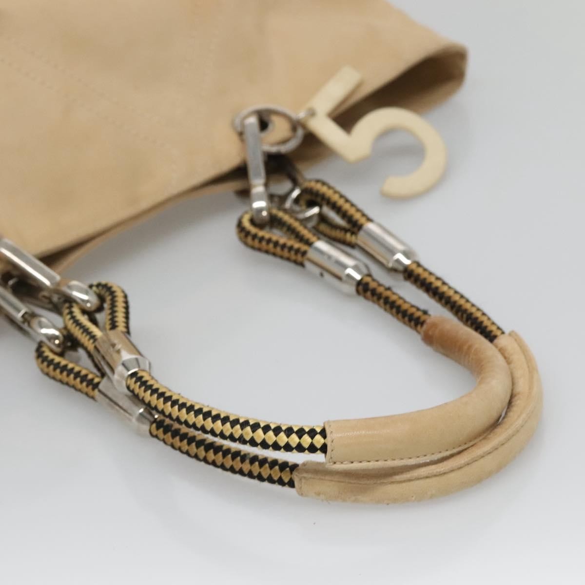 Chanel Vintage Cruise Line No.5 Tote Quilted Canvas, BEIGE, CANVAS, Tote bag