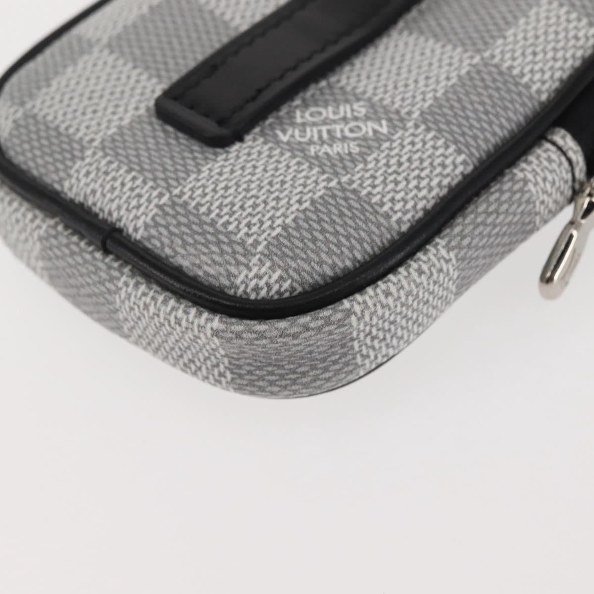 Louis Vuitton Modular Pouch Limited Edition Damier Graphite 3D, GRAY, CANVAS, Clutche & pouche