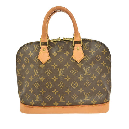 Louis Vuitton Alma Handbag Monogram Canvas, BROWN, CANVAS, Handbag