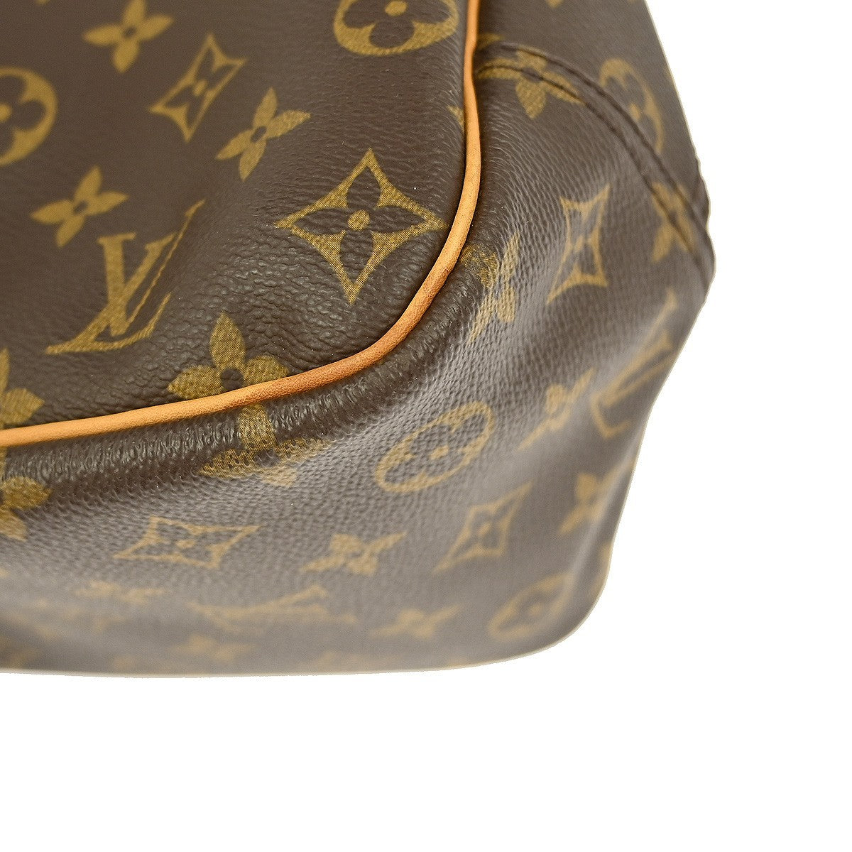 Louis Vuitton Deauville Handbag Monogram Canvas, BROWN, CANVAS, Handbag