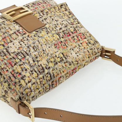 Fendi Mamma Baguette Zucca canvas, Beige, Canvas, Shoulder Bag