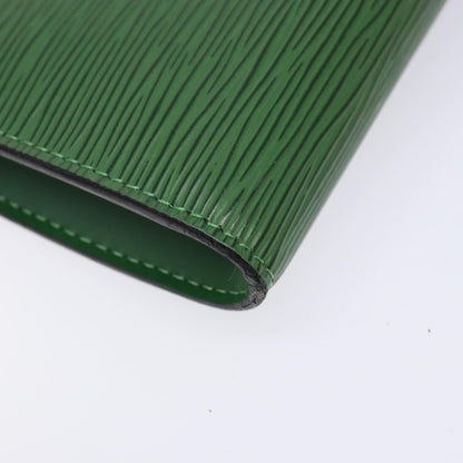 Louis Vuitton Pochette Accessoires Epi Leather, GREEN, LEATHER, Clutche & pouche