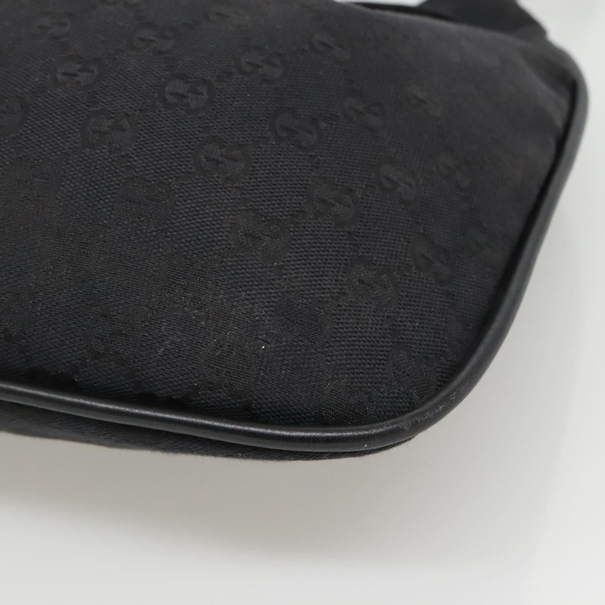 Gucci Miss Bamboo Bucket Bag GG Canvas, BLACK, CANVAS, Shoulder bag