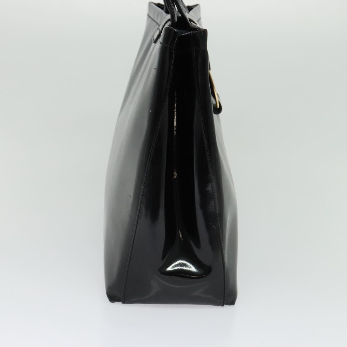 Salvatore Ferragamo Vintage Convertible Tote Patent leather, BLACK, PATENT_LEATHER, Tote bag