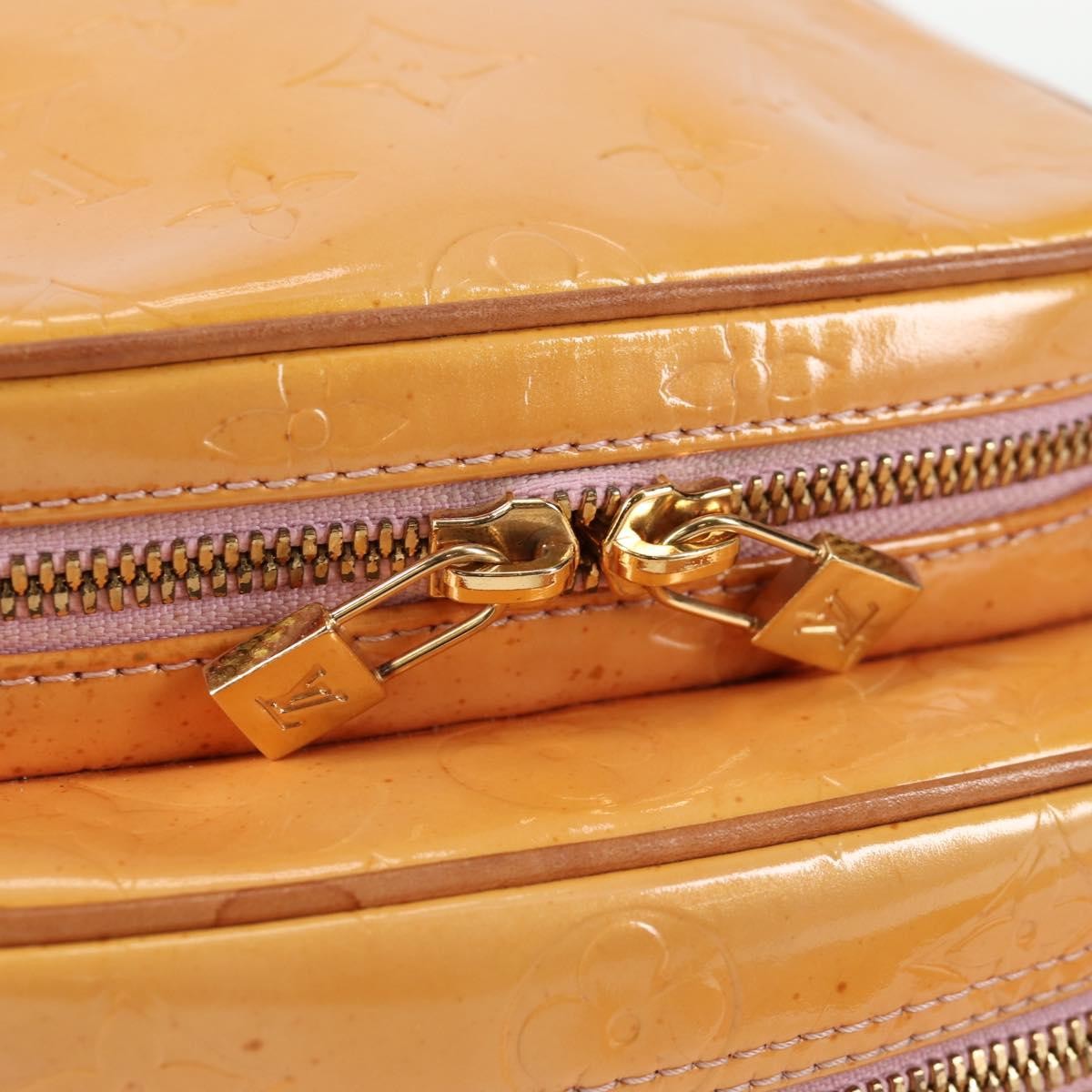 Louis Vuitton Wooster Handbag Monogram Vernis, BEIGE, PATENT_LEATHER, Handbag