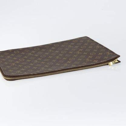 Louis Vuitton Poche Documents Monogram Canvas, BROWN, CANVAS, Briefcase