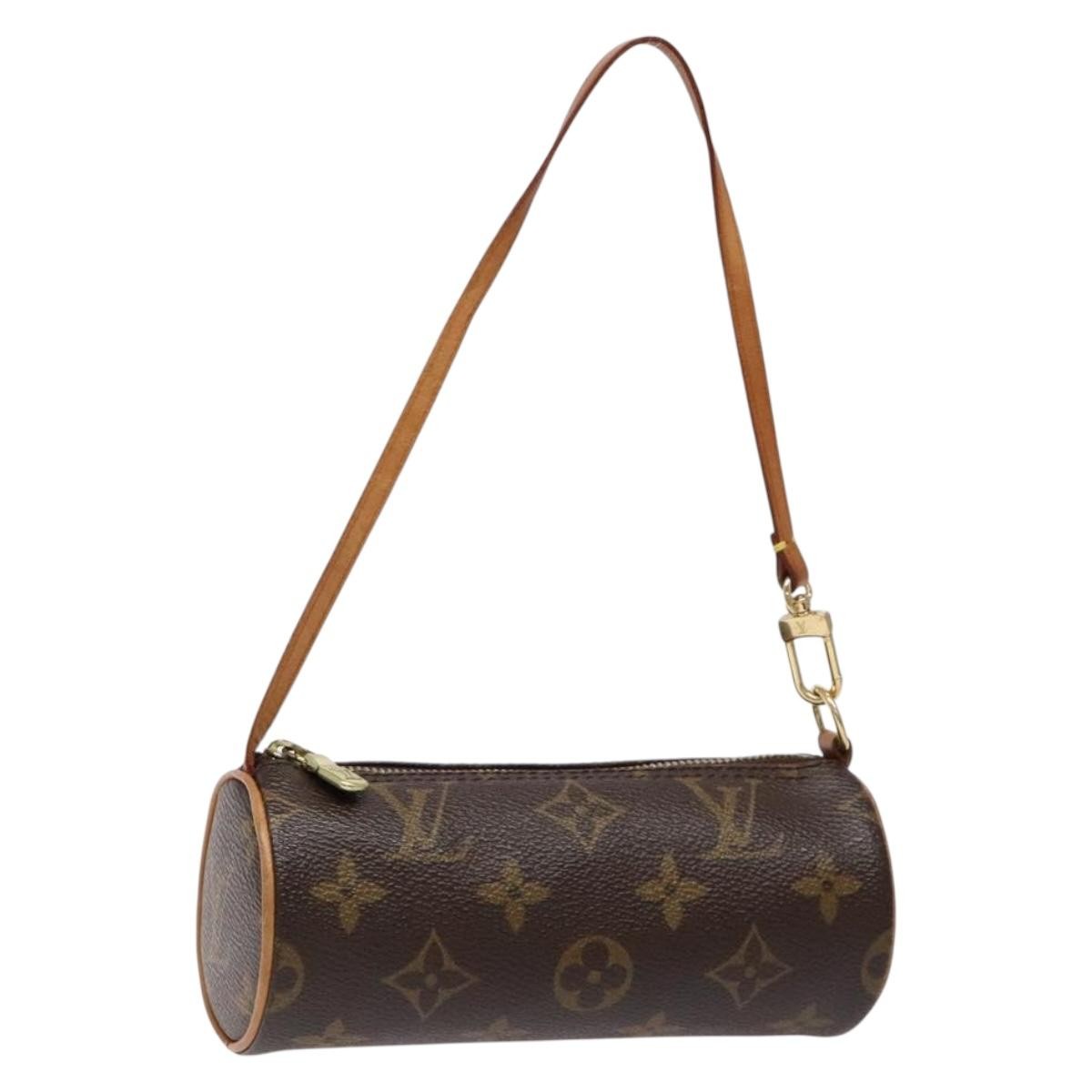 Louis Vuitton Papillon Pochette Monogram Canvas, BROWN, CANVAS, Handbag
