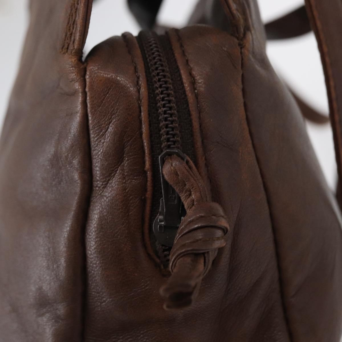 Loewe Anagram Shoulder Bag Leather, BROWN, LEATHER, Shoulder bag